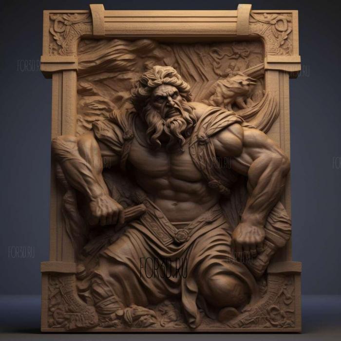 Hercules series 3 stl model for CNC